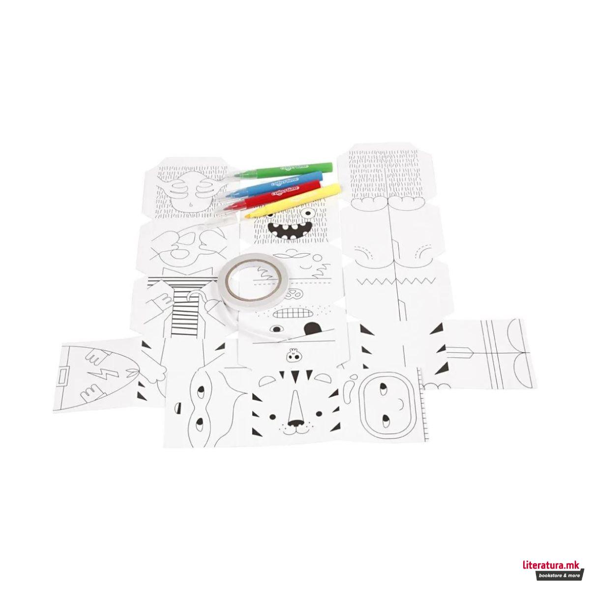 Мини креативен сет за изработка, Monsters and robots 