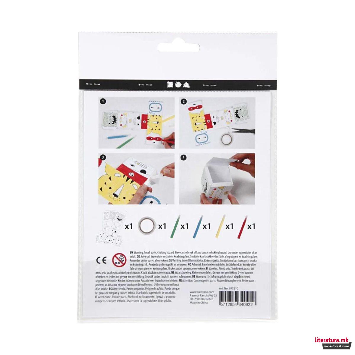 Мини креативен сет за изработка, Monsters and robots 