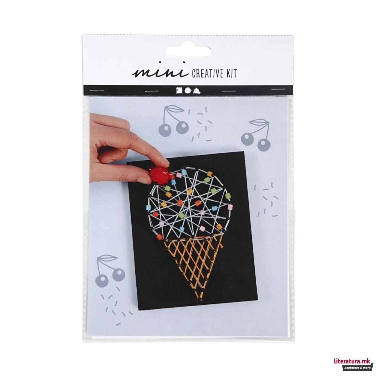 Мини креативен сет за изработка, Ice Cream Cone Figures 