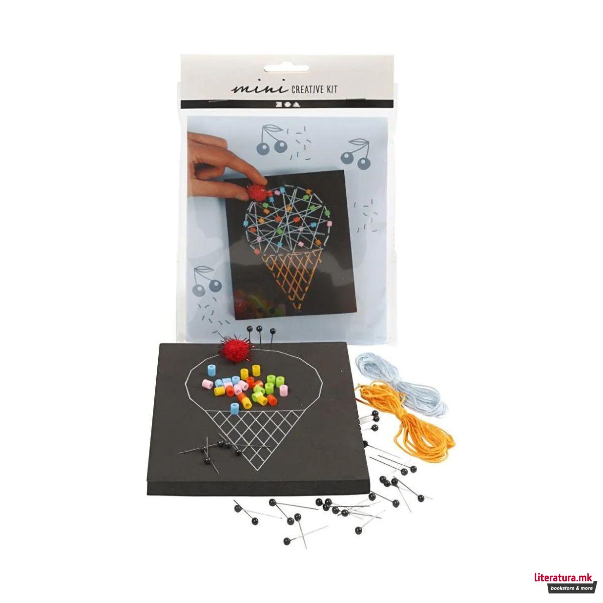 Мини креативен сет за изработка, Ice Cream Cone Figures 