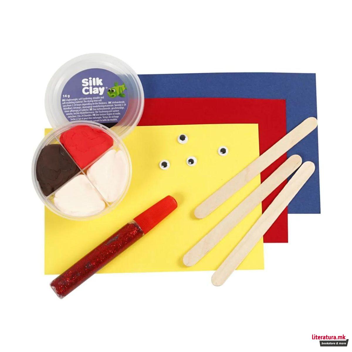 Мини креативен сет за изработка, Ice-lolly Stick Figures 