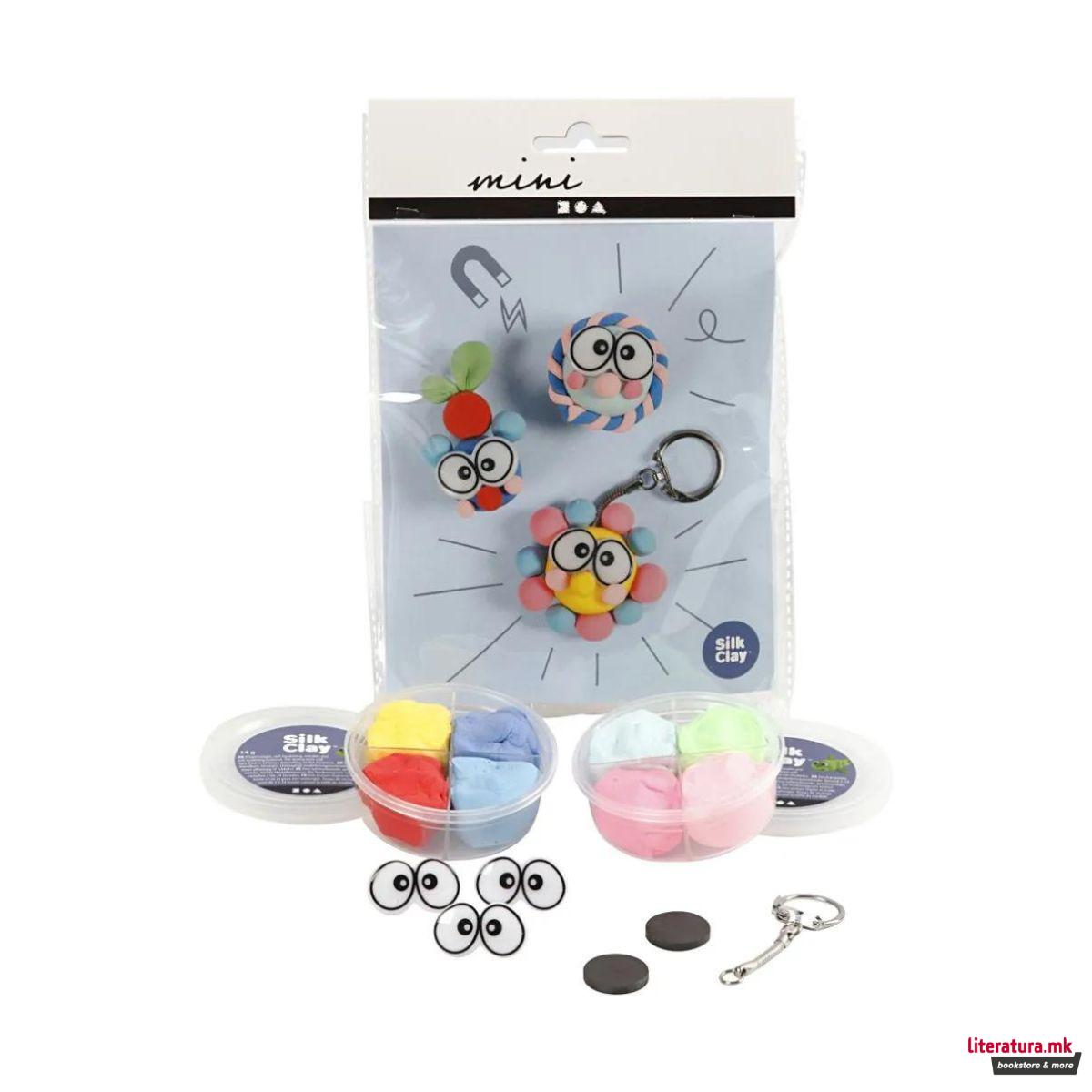 Мини креативен сет за изработка, Figures With Big Eyes 