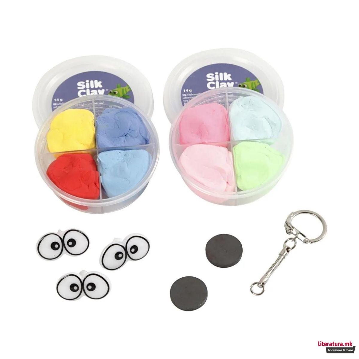 Мини креативен сет за изработка, Figures With Big Eyes 