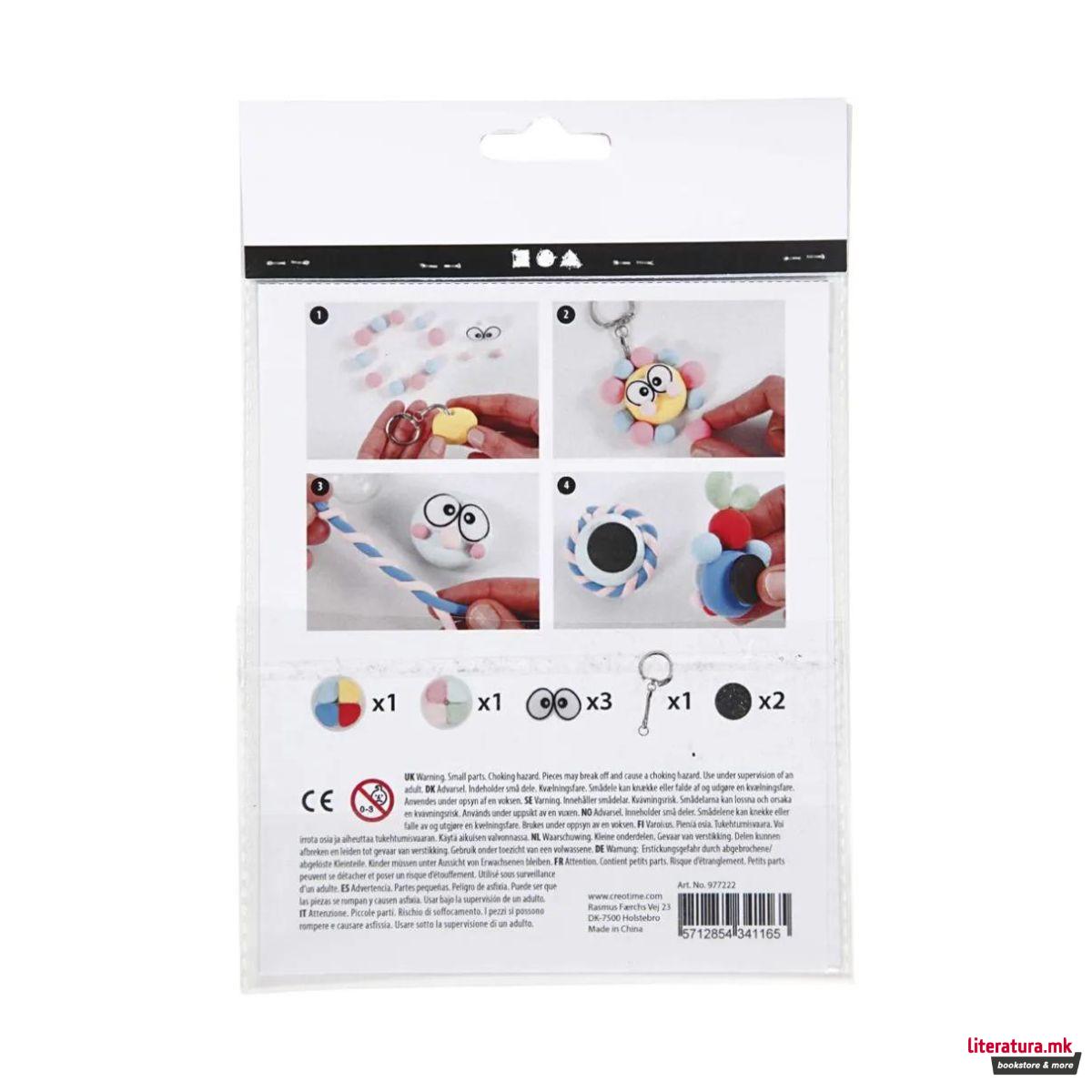 Мини креативен сет за изработка, Figures With Big Eyes 