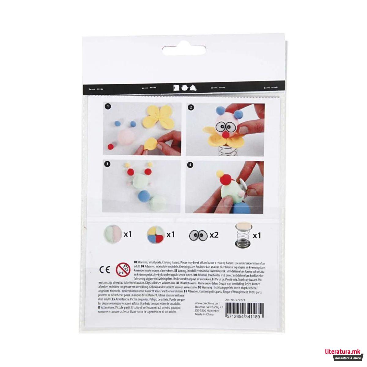 Мини креативен сет за изработка, Clowns 