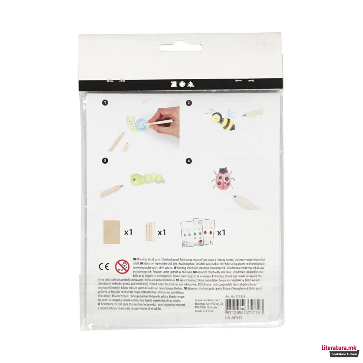 Мини креативен сет за цртање, Bugs 