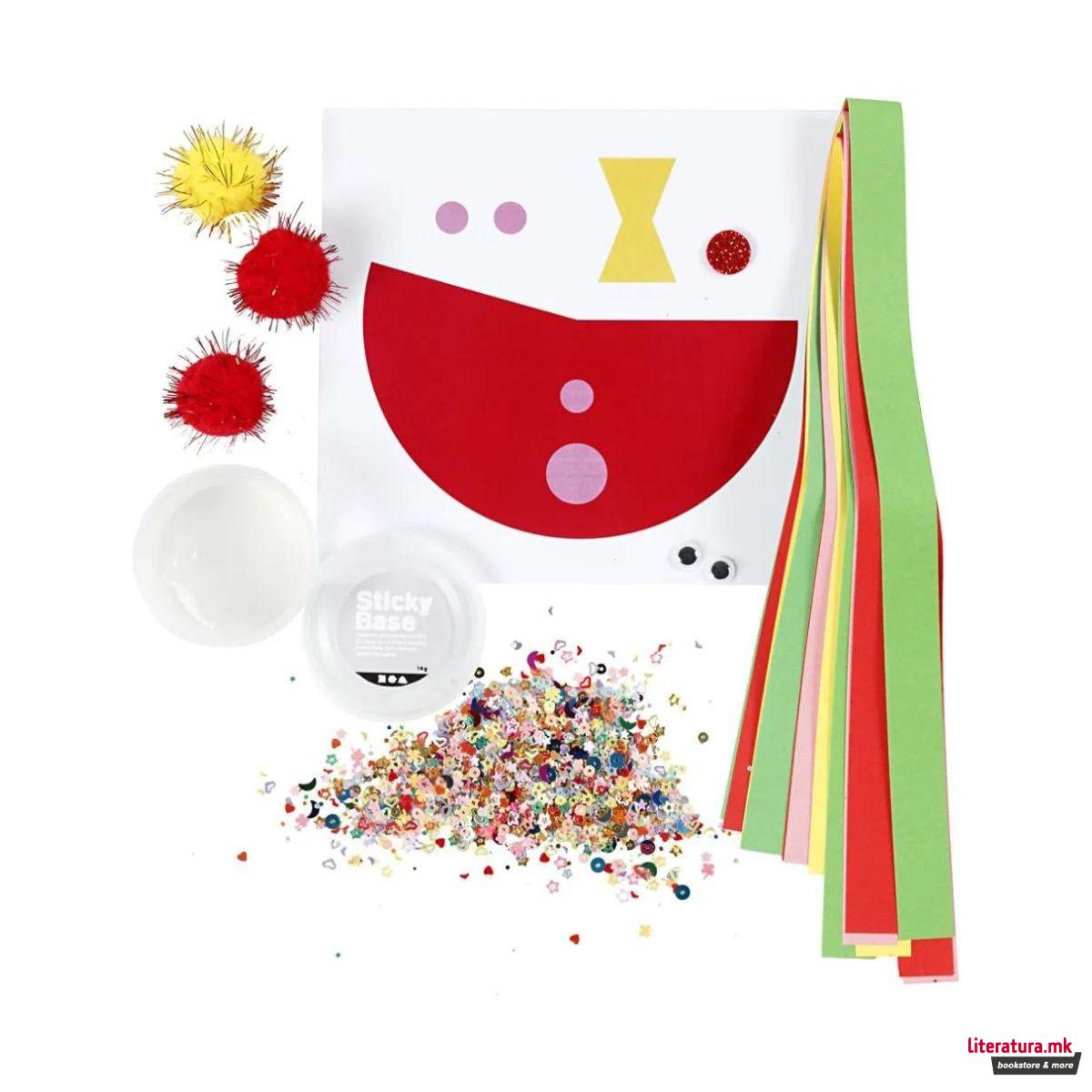 Мини креативен сет за изработка, Toilet Roll Clown 