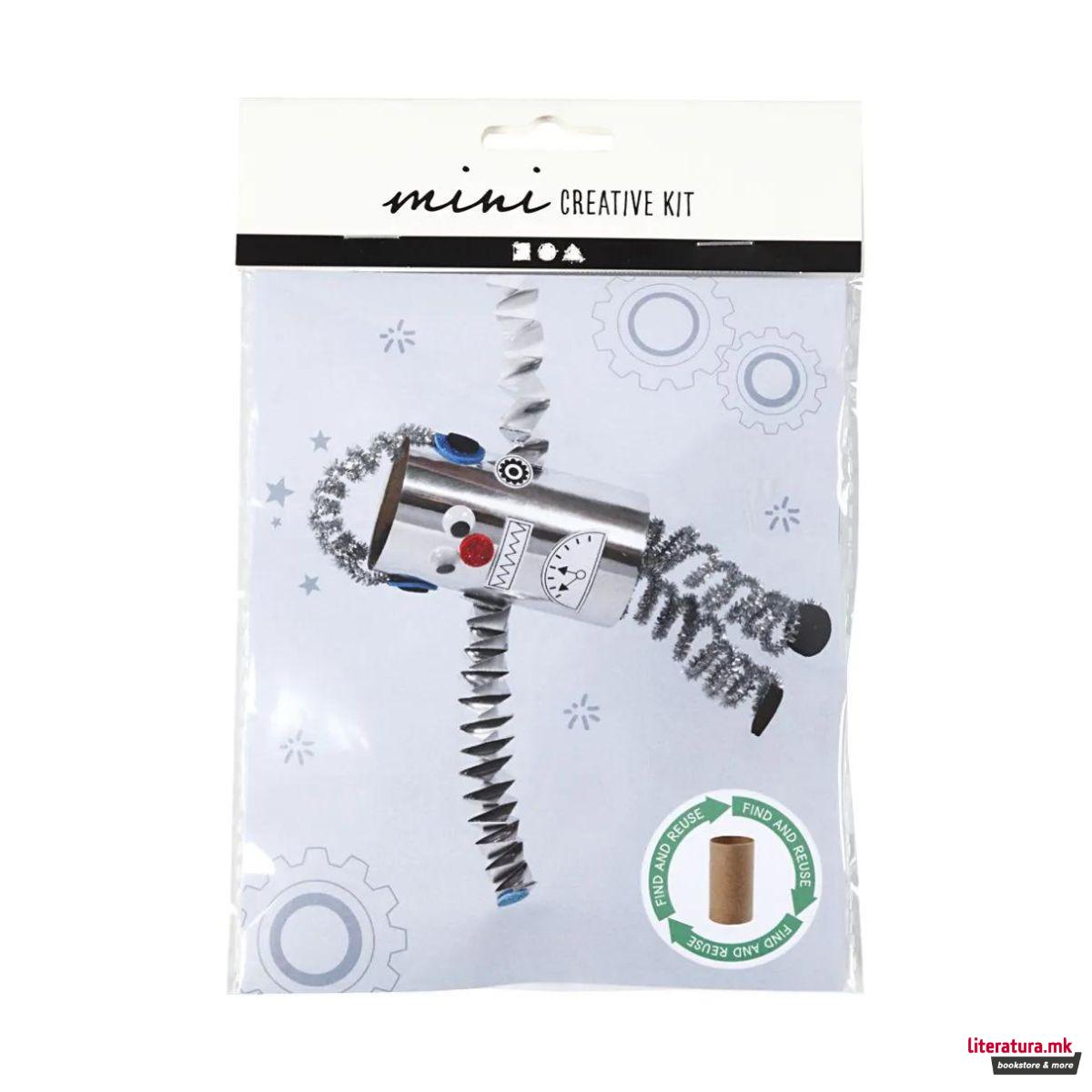 Мини креативен сет за изработка, Toilet Roll Robot 