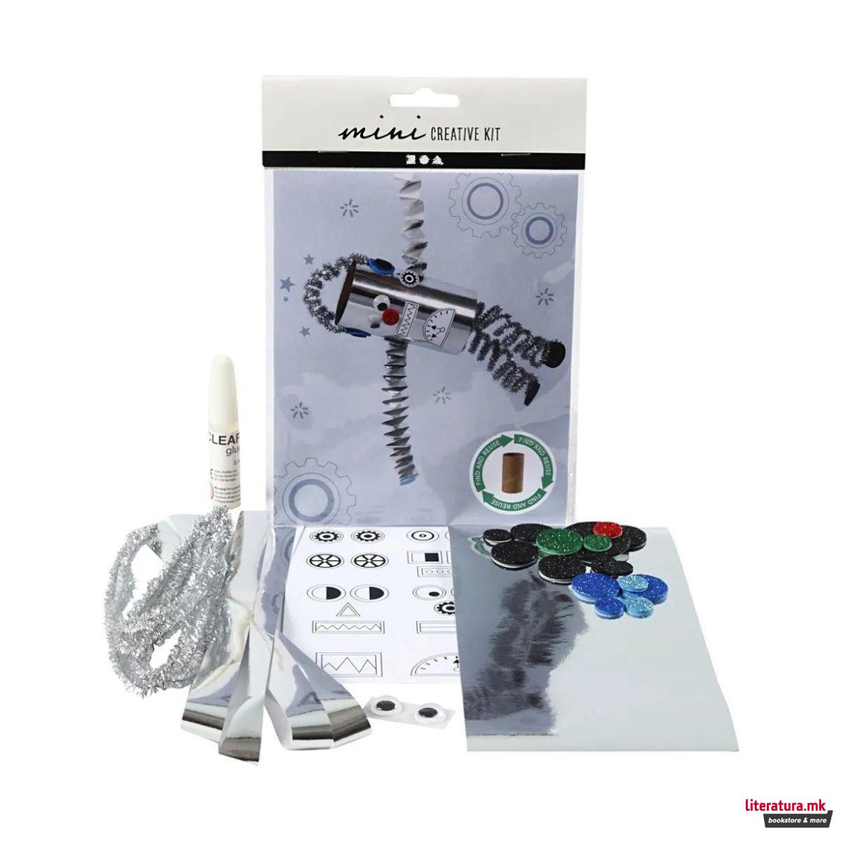 Мини креативен сет за изработка, Toilet Roll Robot 