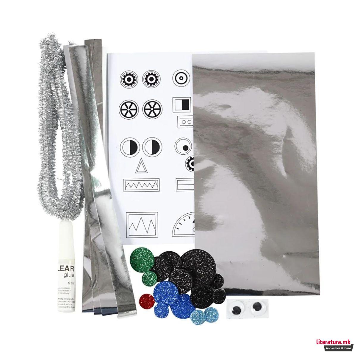 Мини креативен сет за изработка, Toilet Roll Robot 