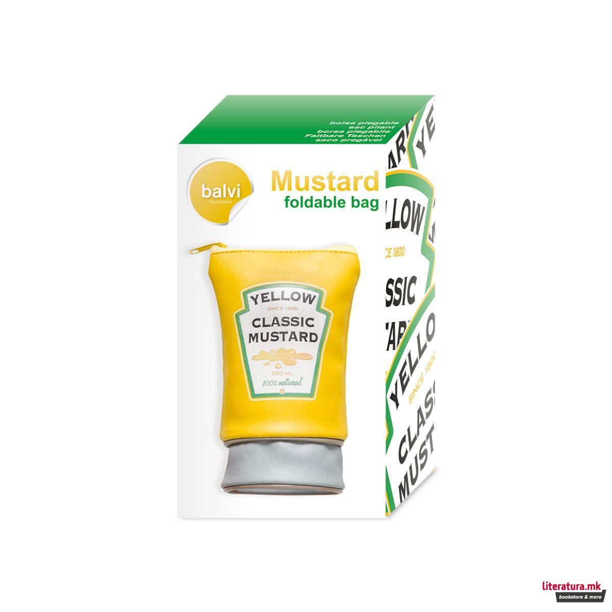 Торба за пазарење на здиплување, Mustard 