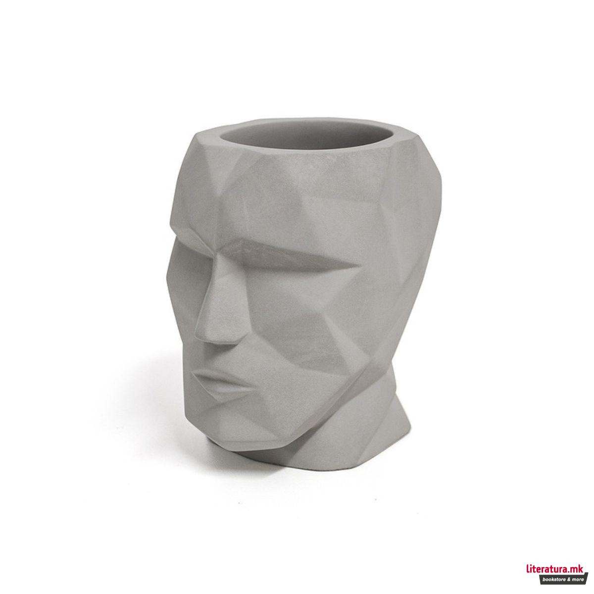 Чаша за пенкала - сива, The Head 