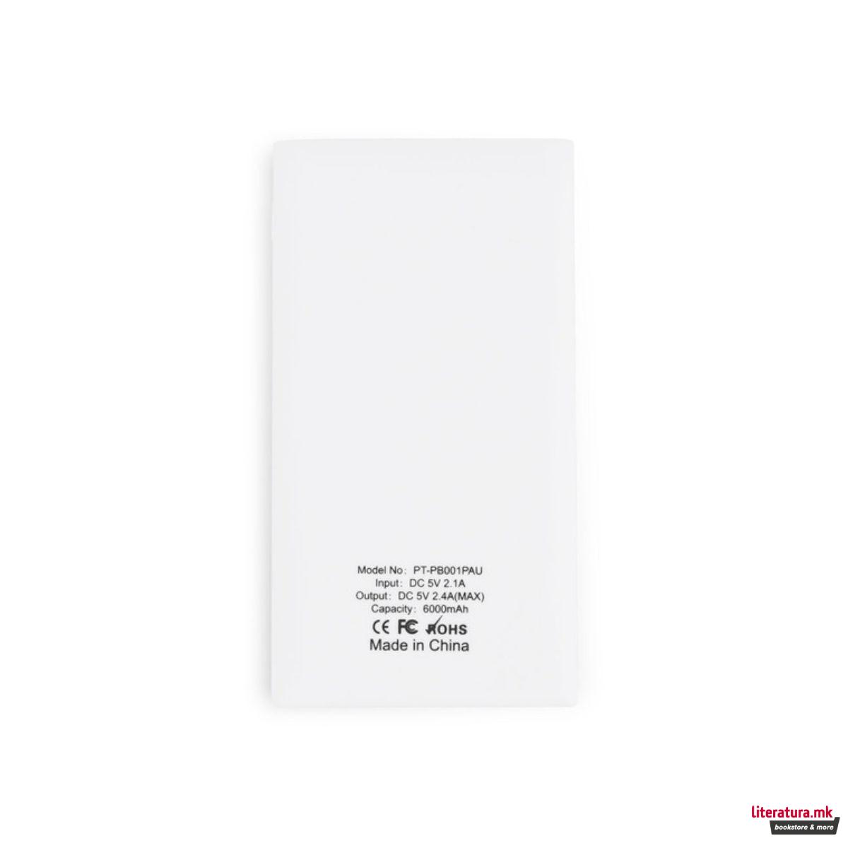 Преносен полнач, Pantone purple, 6000mAh 