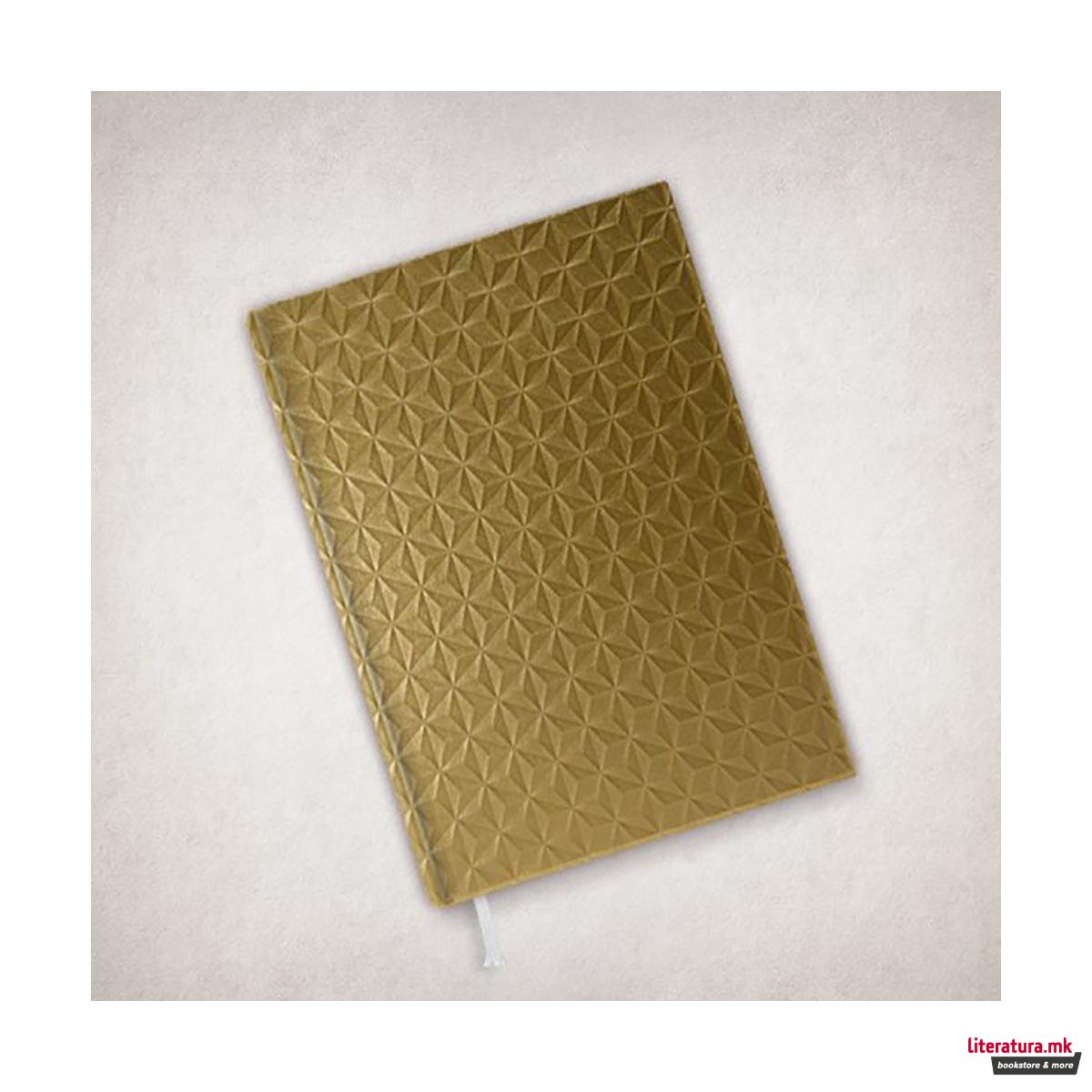 Тефтер, Geometry Old Gold, A5 