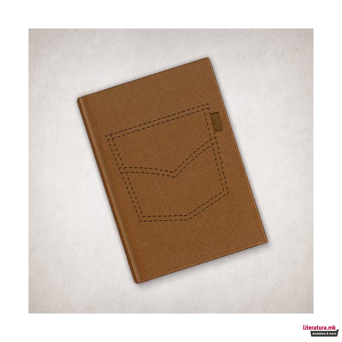 Тефтер, Tweed Brown, A5 