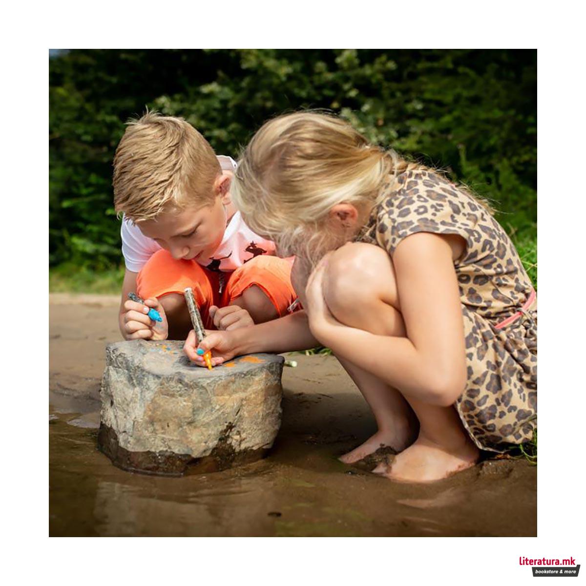 Сет маркери со креда, Huckleberry, 3 бои