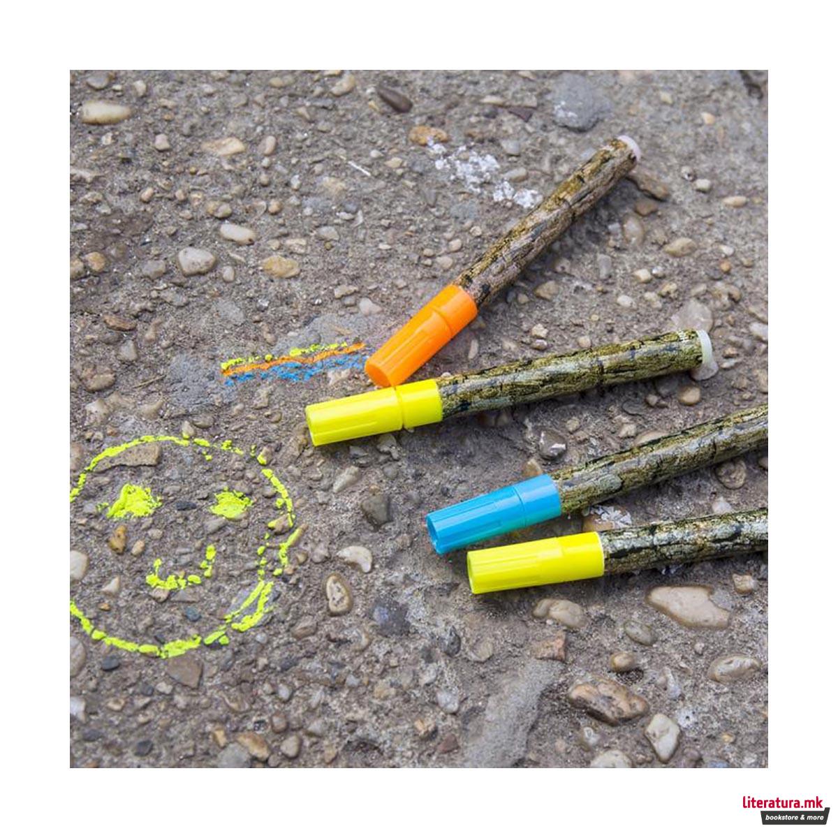 Сет маркери со креда, Huckleberry, 3 бои