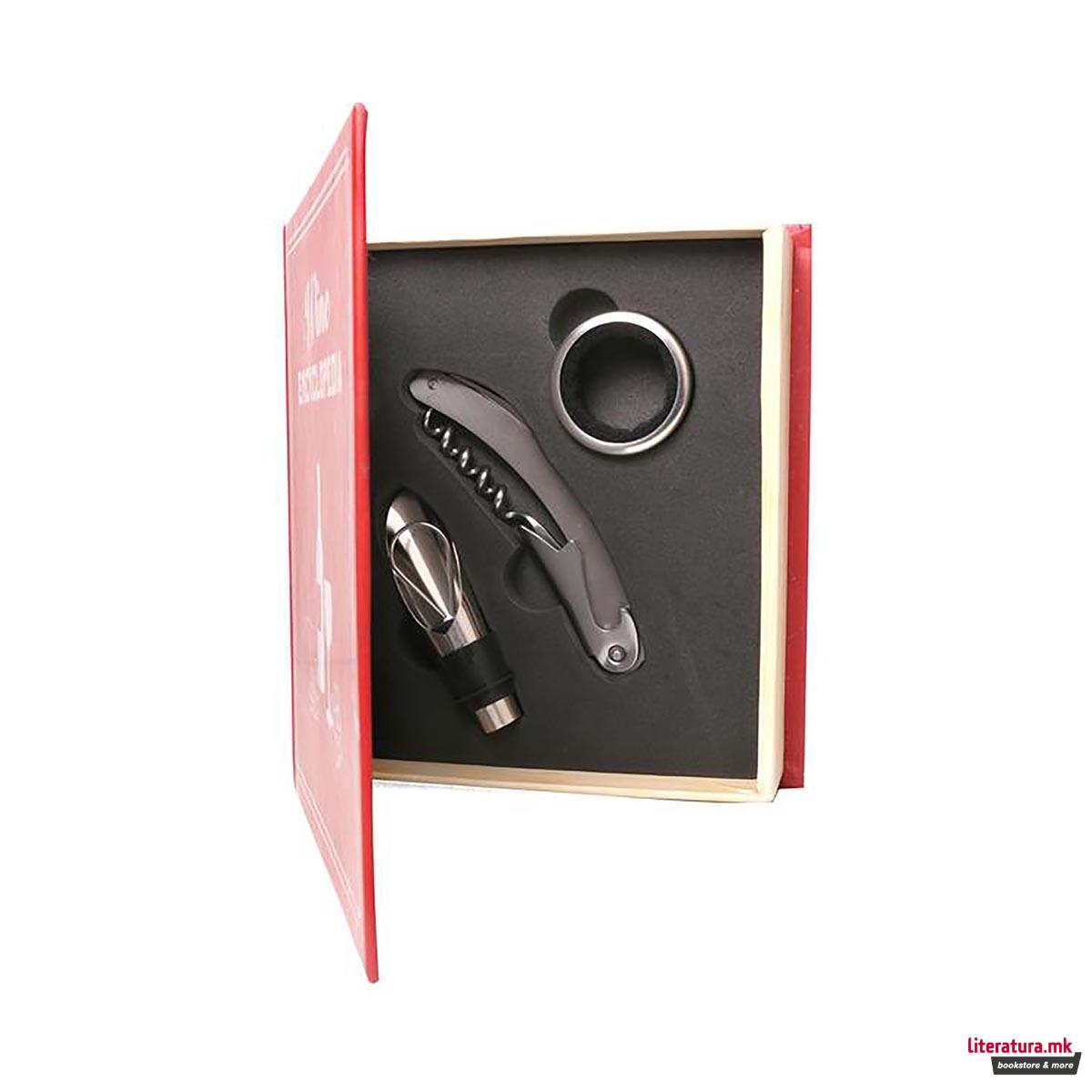 Сет за вино-мал, Wine book-small 