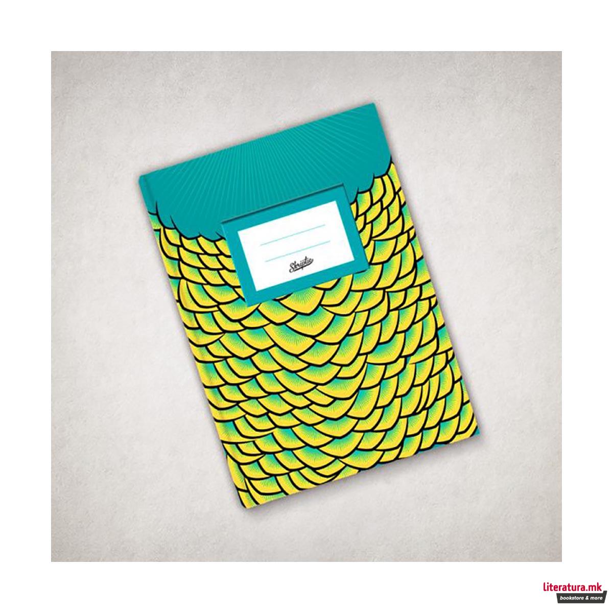 Тетратка, Feathers patterns, Peacock, B6, линии