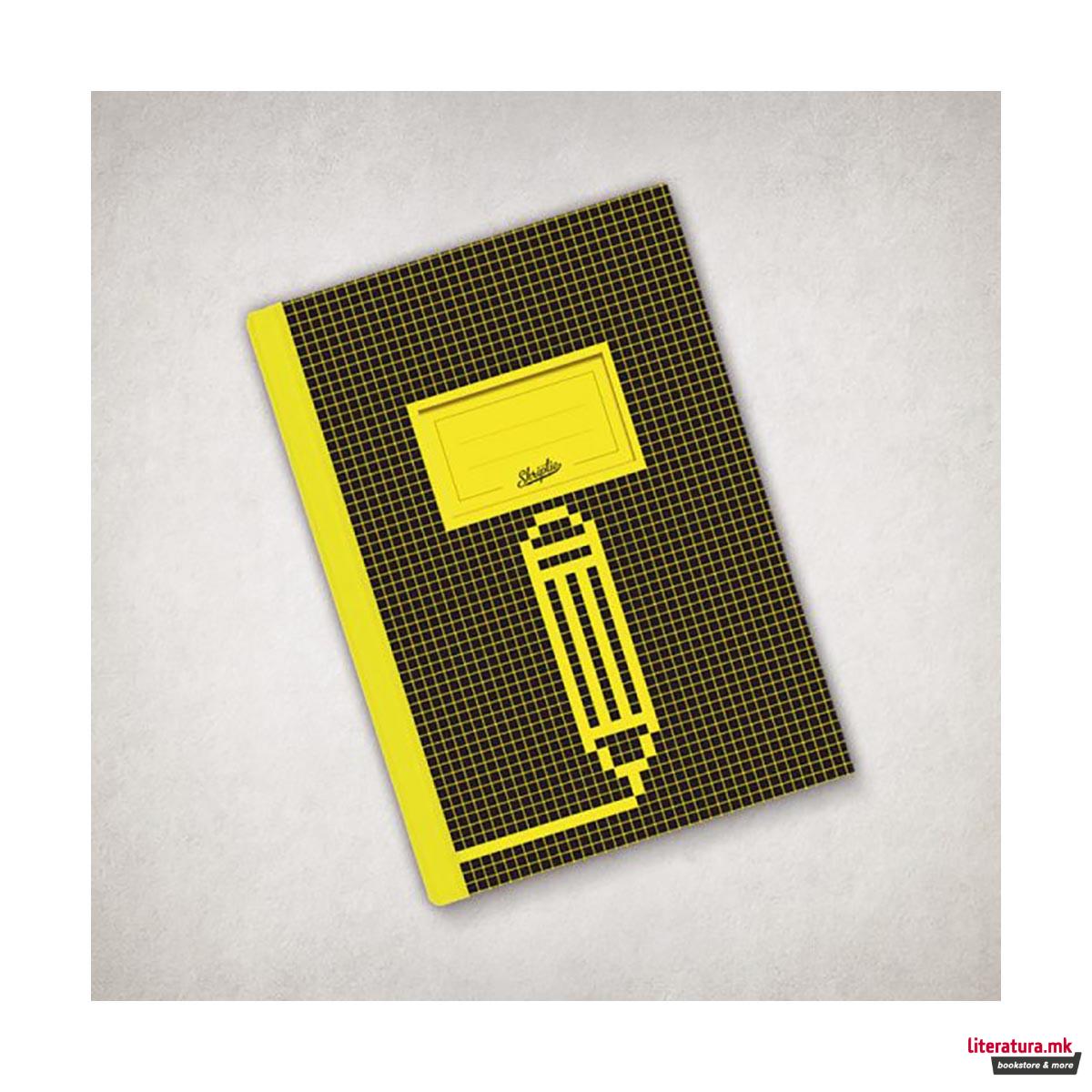 Тетратка, Pixel, Pencil, B6, коцки 