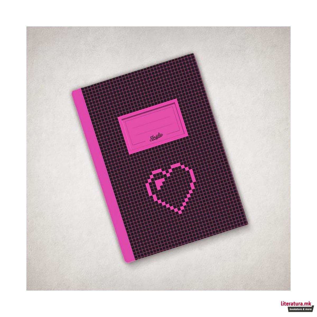 Тетратка, Pixel, Heart, B6, хибридни линии 