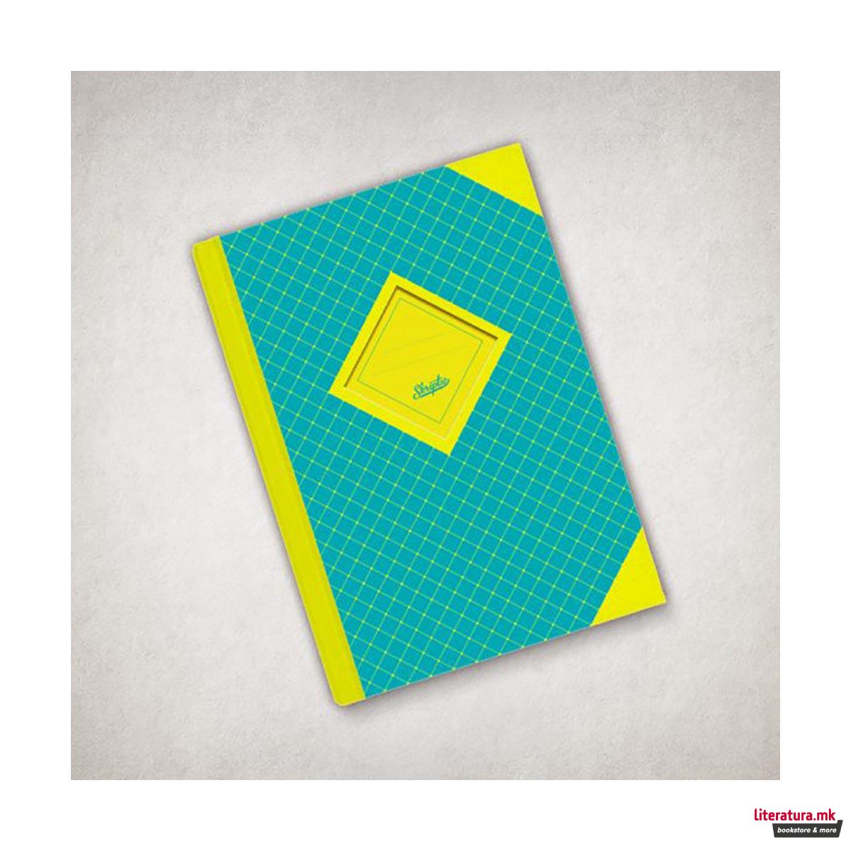 Тетратка, Geometry, Green, B6, коцки 