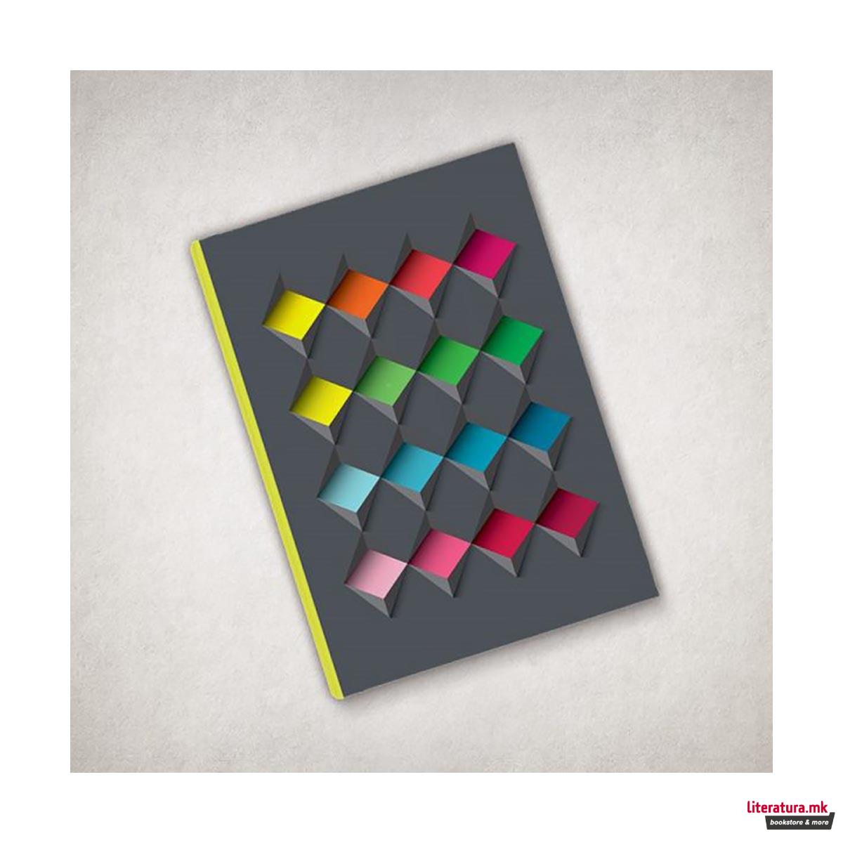 Тетратка, 3D, Dark, A5, точки 