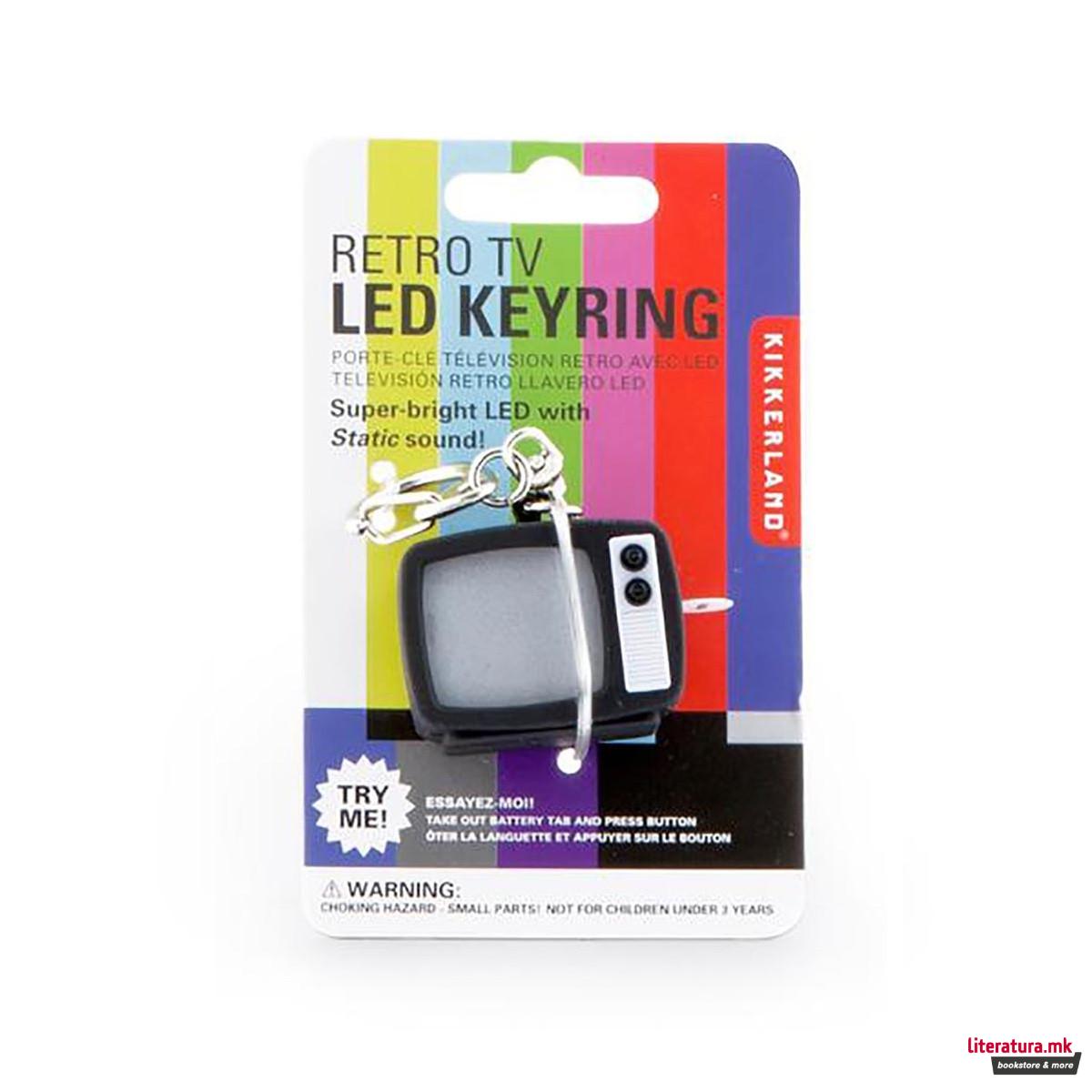 Приврзок за клучеви, Tv Static LED 