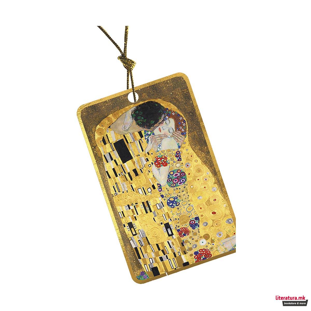 Таг за подарок со златен пораб, Gustav Klimt