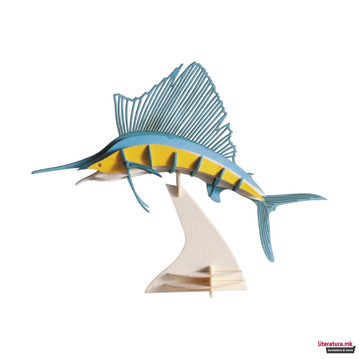 3D модел од хартија - Едриличар 