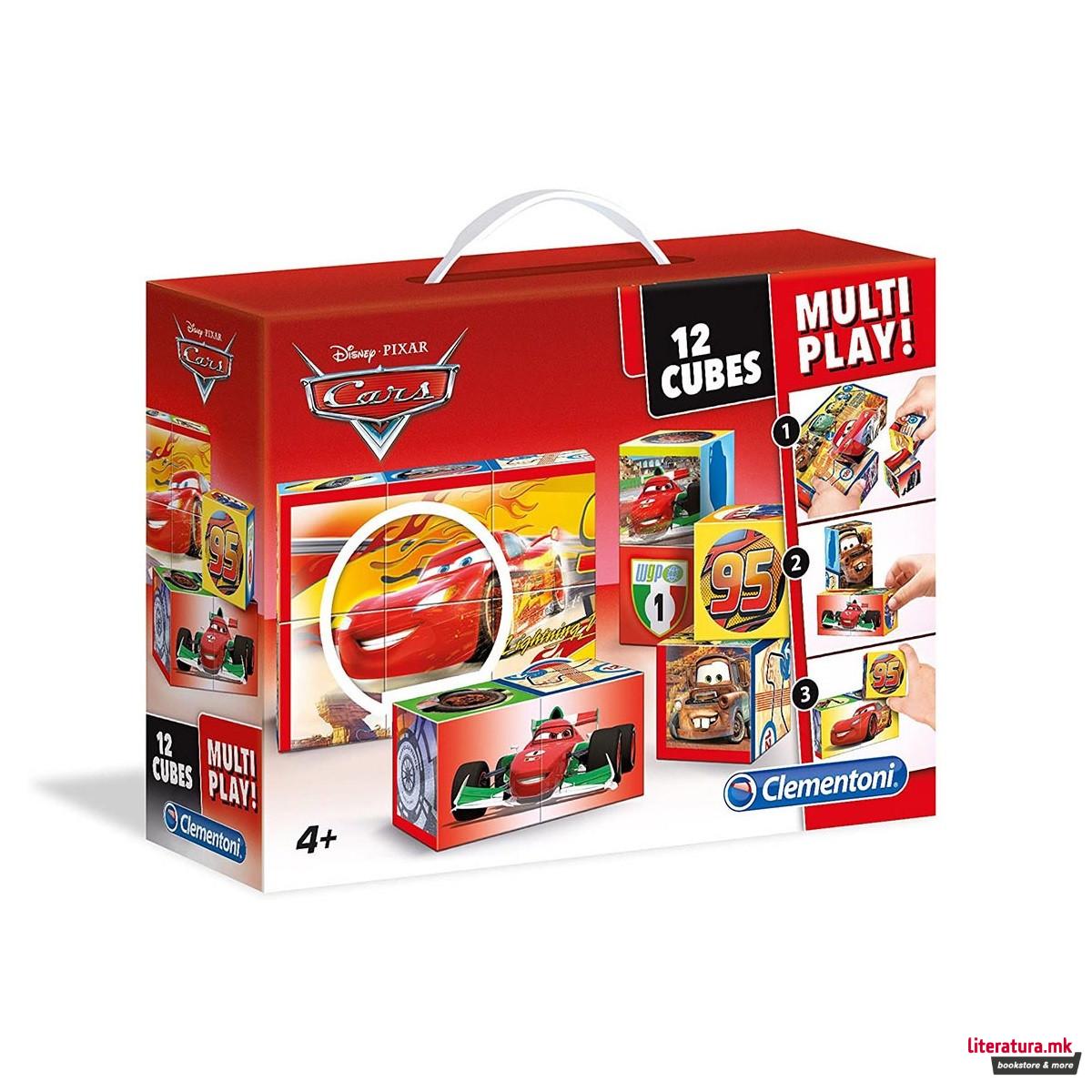 Коцки за сложување, Disney, Cars - Cube puzzle Multi Play, 1/12 