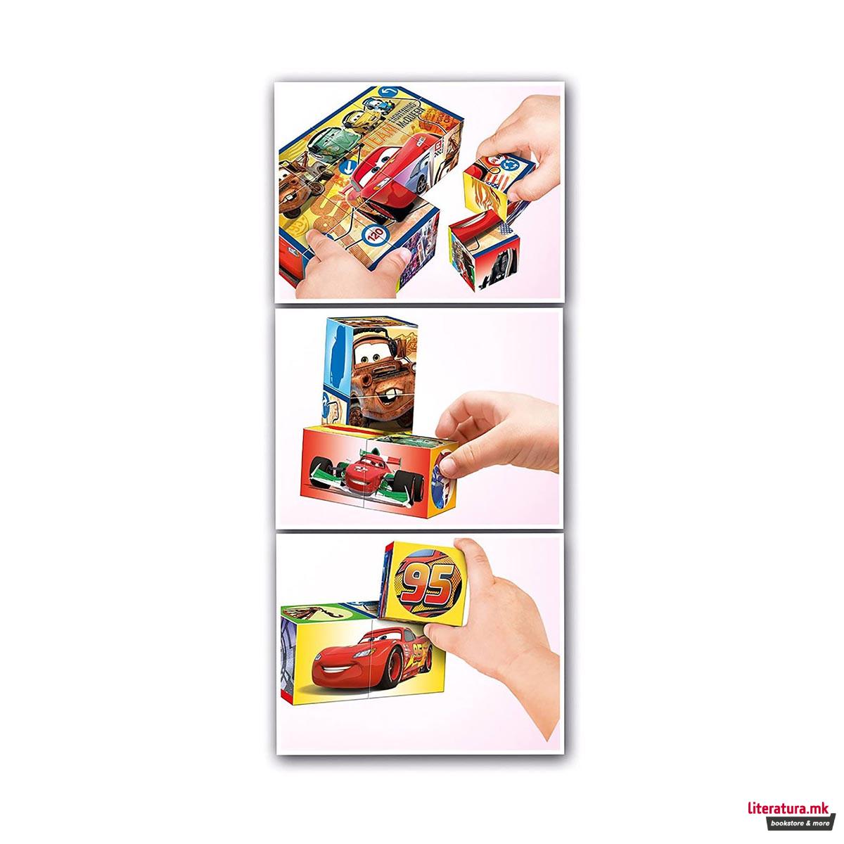 Коцки за сложување, Disney, Cars - Cube puzzle Multi Play, 1/12 