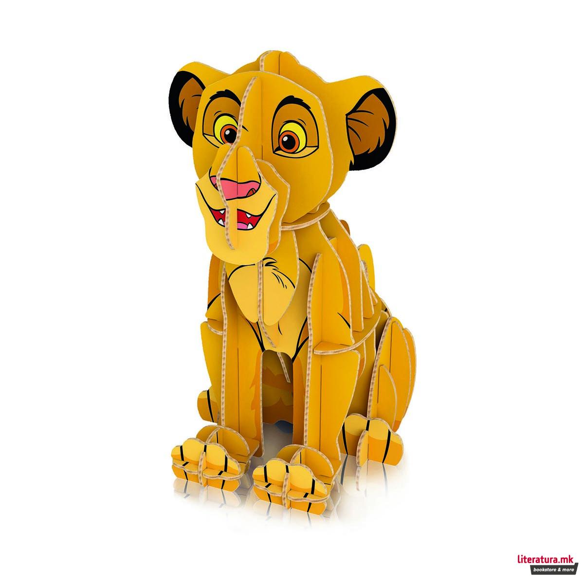 Сложувалка + 3D модел, Super Color, Disney, Lion King, 104 парчиња 