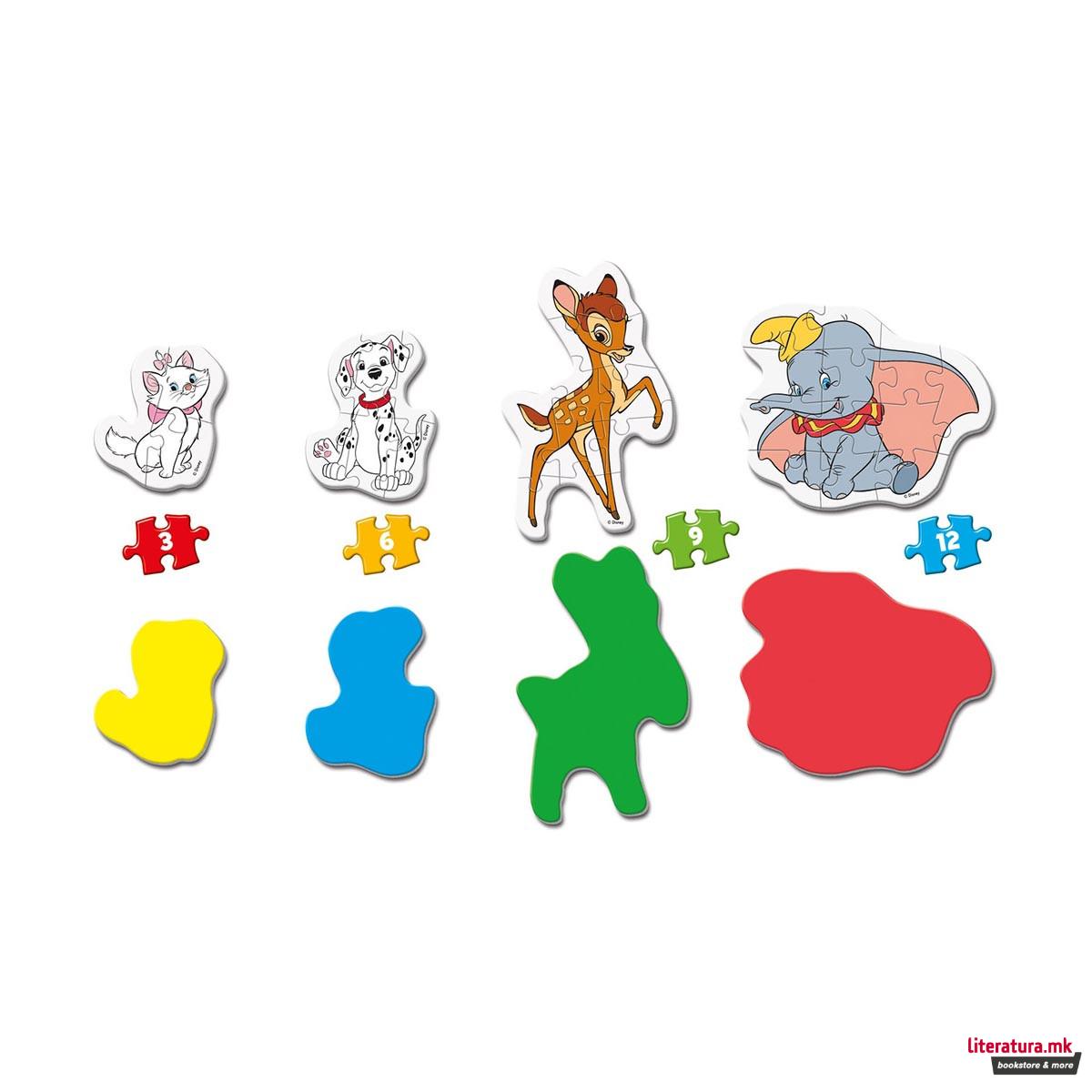 Сложувалка за најмали, Disney, Classic Characters - My First Puzzle, 3/6/9/12 парчиња 