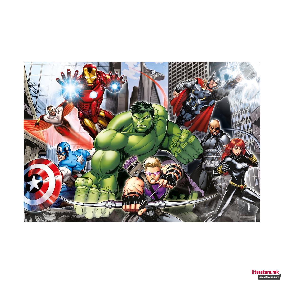 Сложувалка, Super Color, Marvel, Avengers, 104 големи парчиња 