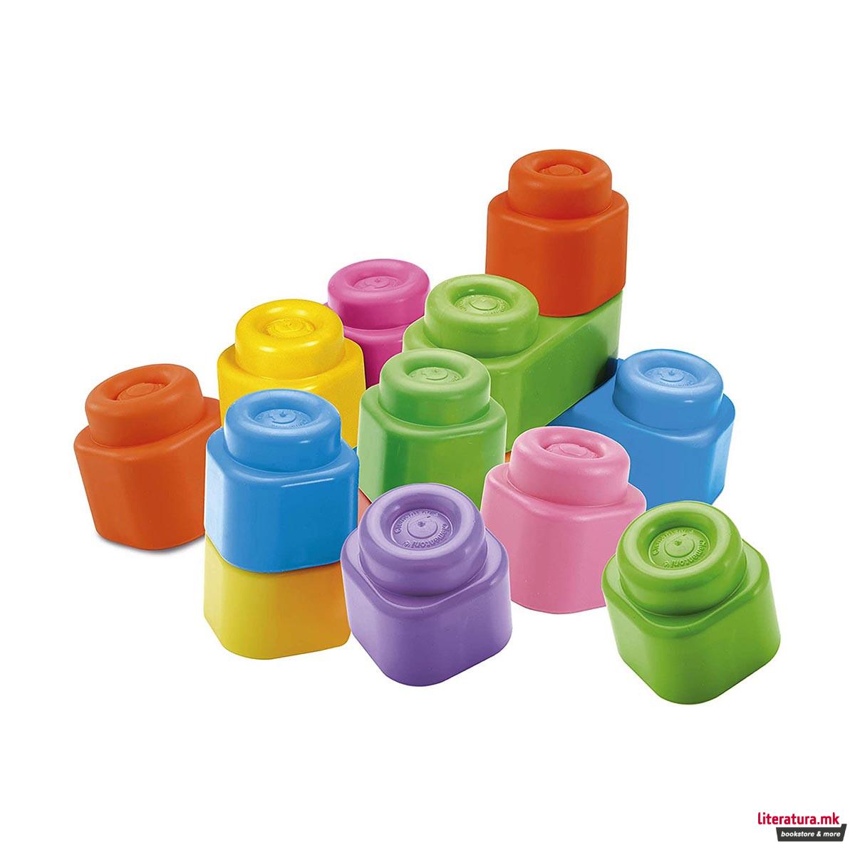 Сет меки коцки за најмали, Baby, Clemmy Building Blocks, 1/12 