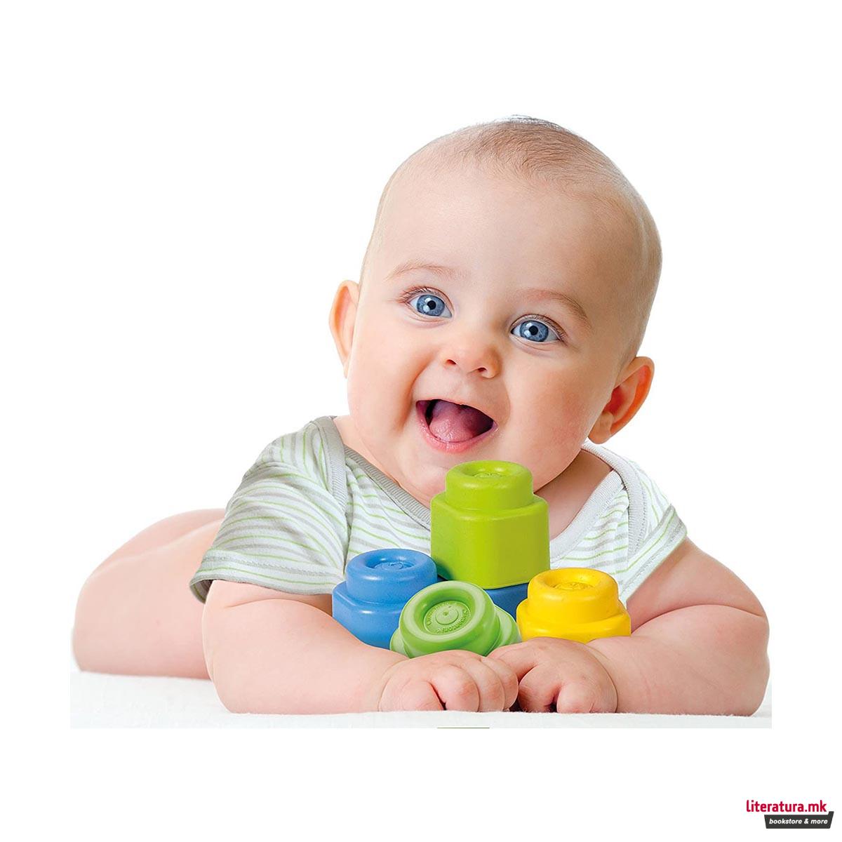 Сет меки коцки за најмали, Baby, Clemmy Building Blocks, 1/12 