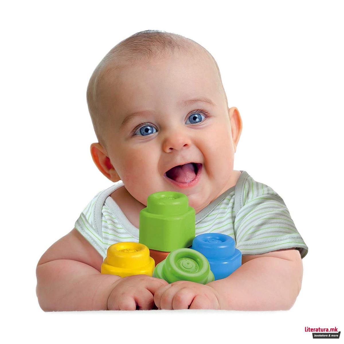 Сет меки коцки за најмали, Baby, Clemmy Building Blocks, 1/12 