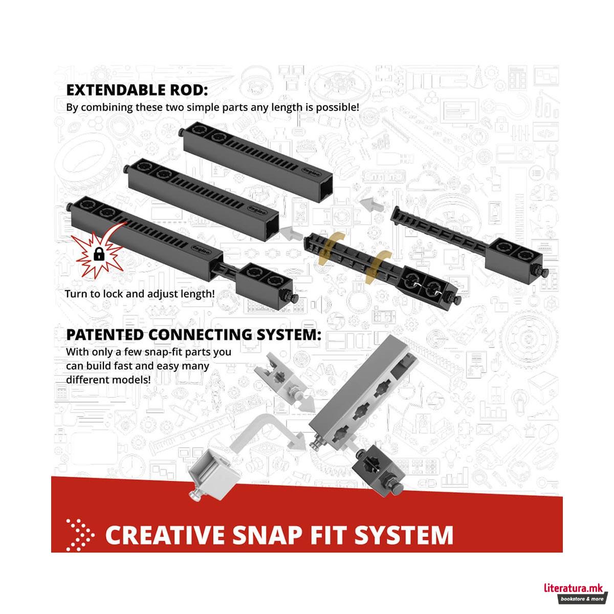 Коцки за градба - Мотоцикли, Inventor 12 models - Motorbikes 