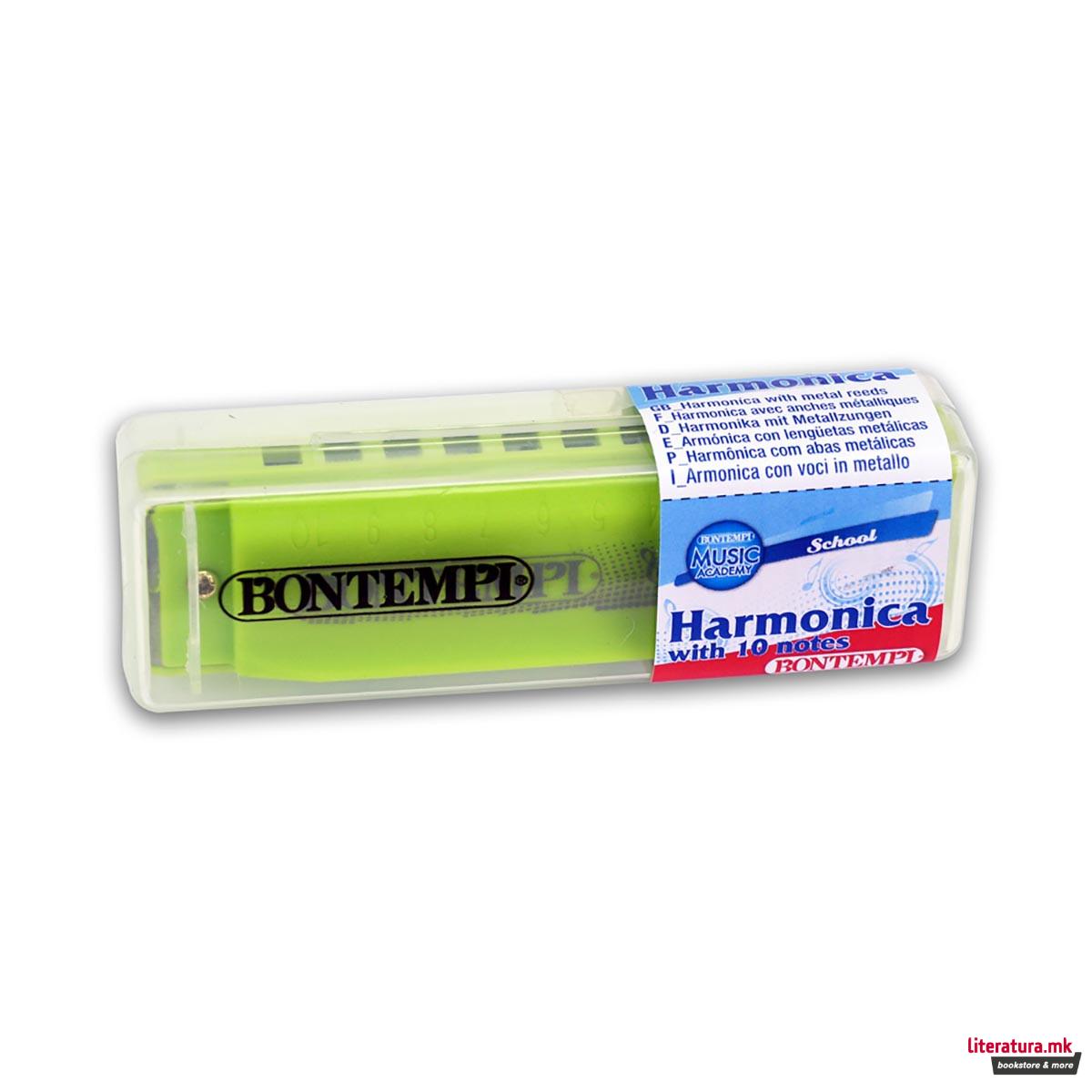 Пластична усна хармоника, Harmonica, 4 бои, 10 ноти 