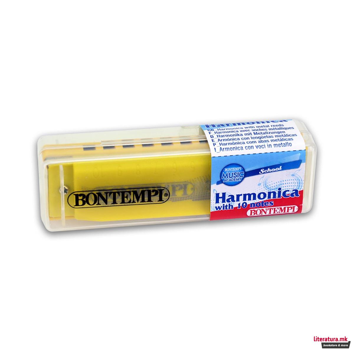 Пластична усна хармоника, Harmonica, 4 бои, 10 ноти 