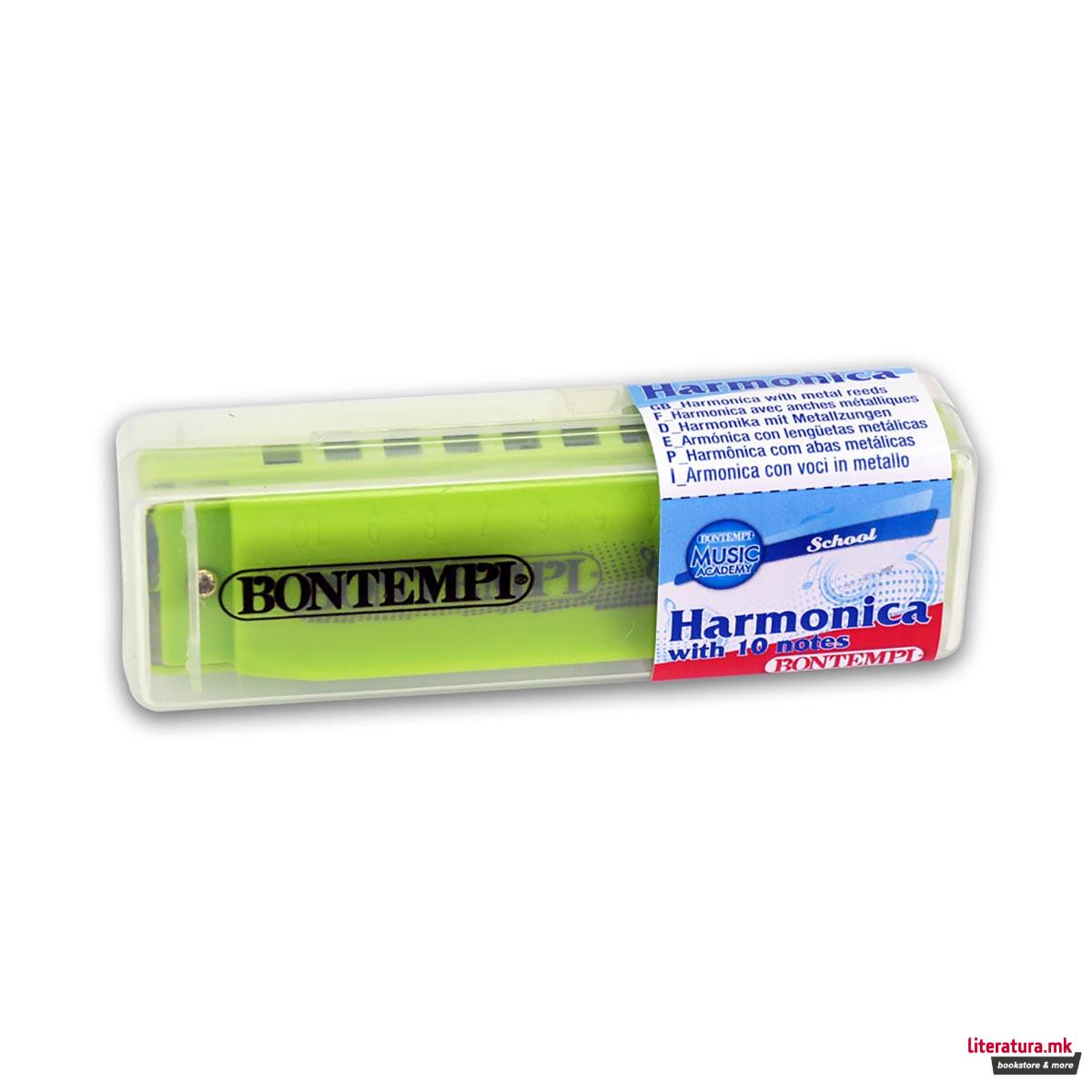 Пластична усна хармоника, Harmonica, 4 бои, 10 ноти 