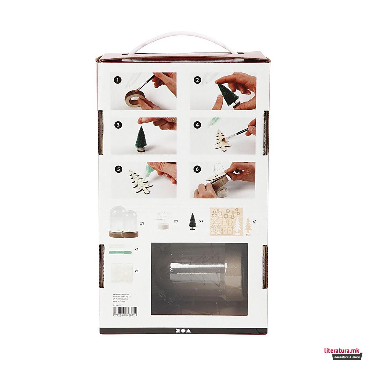 Сет за изработка - Ѕвона, DIY Christmas, Kit for bells with inner decoration 