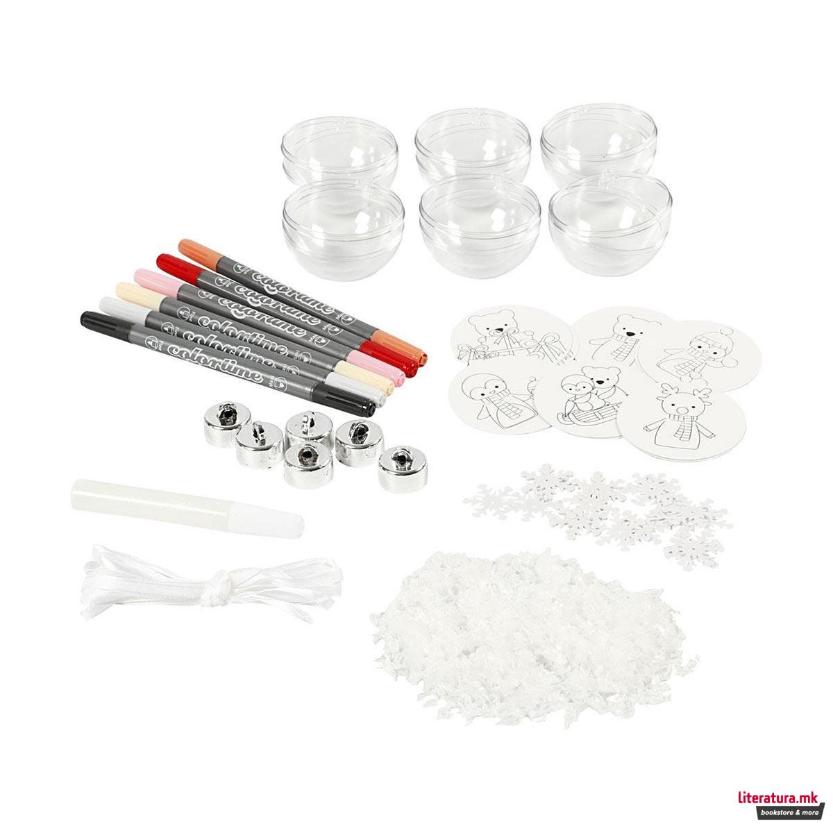 Сет за изработка - Лампиони, DIY Christmas, Ornaments with decoration 