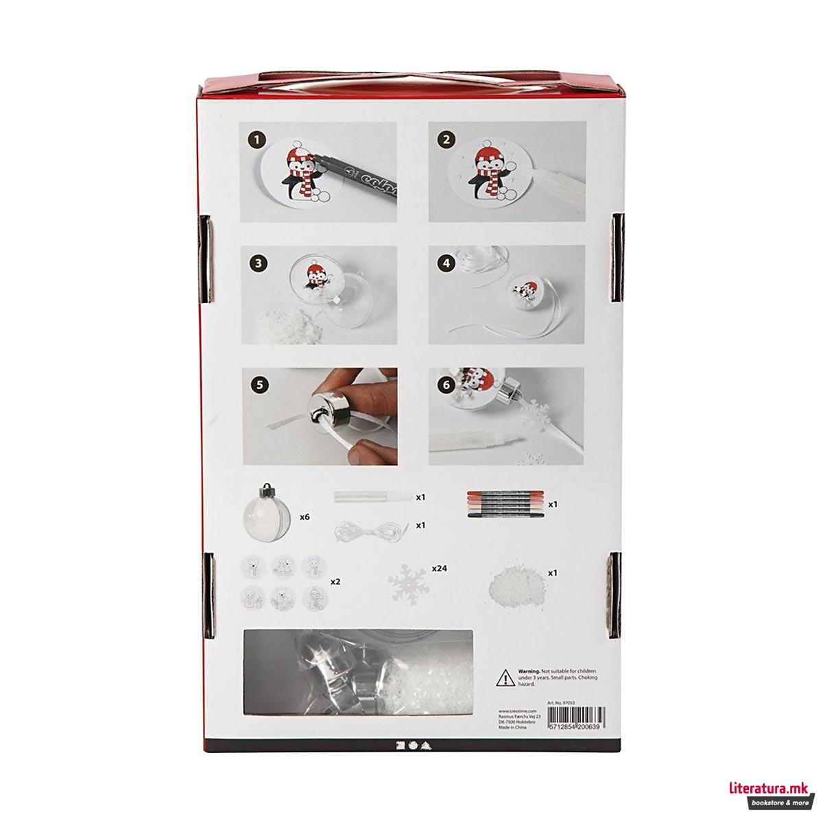 Сет за изработка - Лампиони, DIY Christmas, Ornaments with decoration 