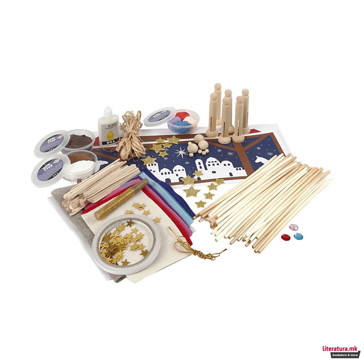 Сет за изработка, DIY Christmas, A child is born - Nativity Scene 