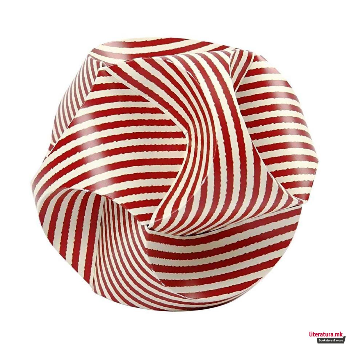 Сет за изработка - Хартиени лампиони, Click Ornaments, црвени 