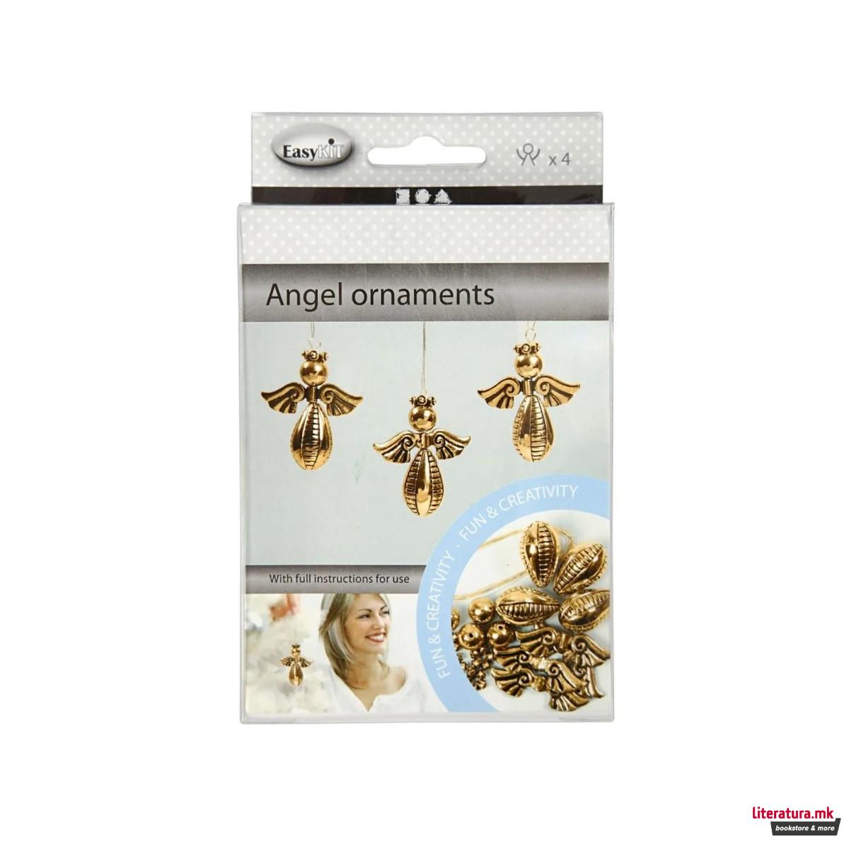 Сет за изработка - Златни ангелчиња, Angel Ornament 