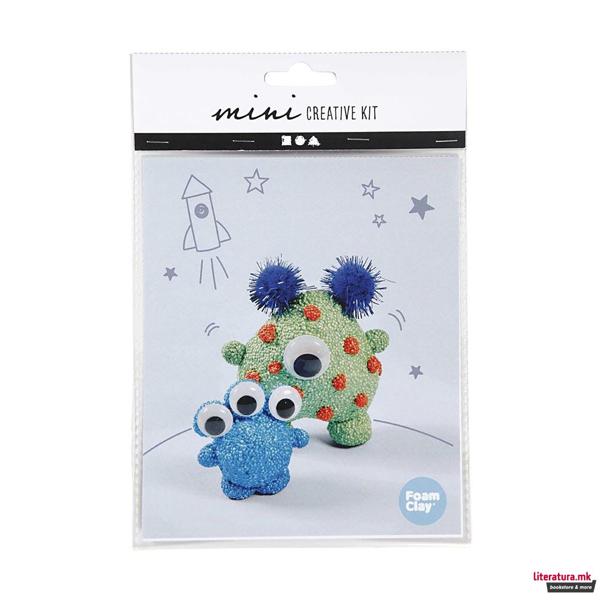 Сет за изработка со глина, Мини Craft Kit - Aliens