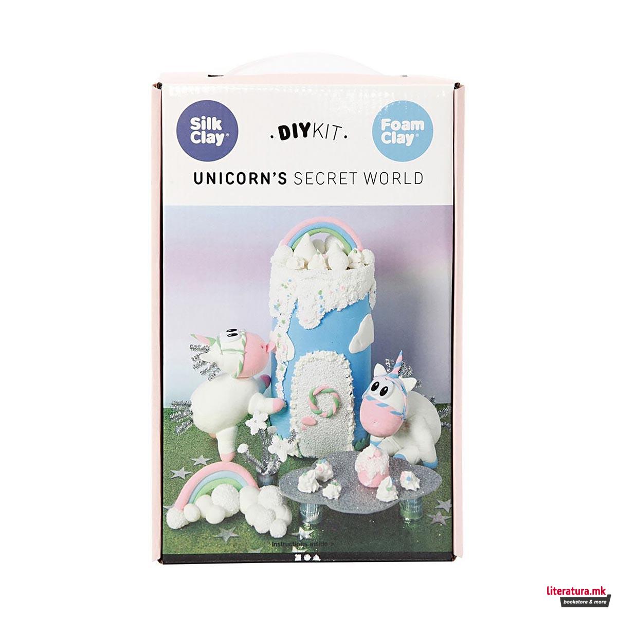 Сет за изработка со глина, Unicorn Dream World 